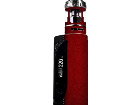 Black And Red Leather Pattern eLeaf IKONN 220 Skin Supply