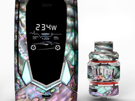 Abalone Pink Green Purple Sea Shell  iJoy Avenger 270 Skin Hot on Sale