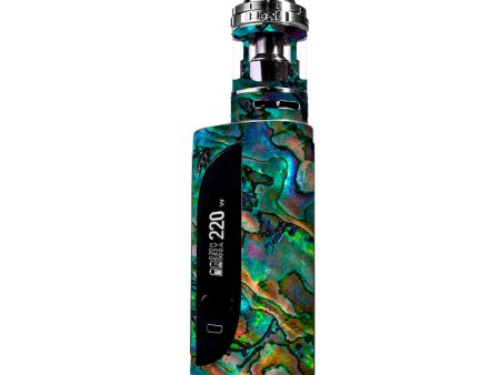 Abalone Shell Swirl Neon Green Opalescent eLeaf IKONN 220 Skin Cheap