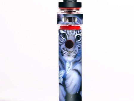 Cute White Tiger Cub Butterflies Smok Pen 22 Light Edition Skin Hot on Sale