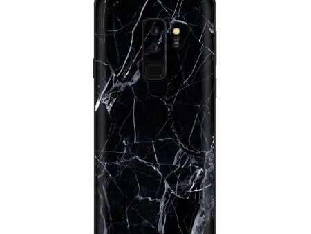 Black Marble Granite White Samsung Galaxy S9 Plus Skin Online now