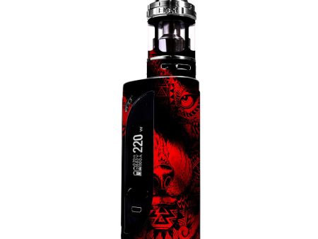 Aztec Lion Red eLeaf IKONN 220 Skin Cheap