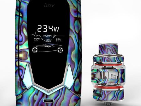 Abalone Sea Shell Green Blue Purple iJoy Avenger 270 Skin Supply