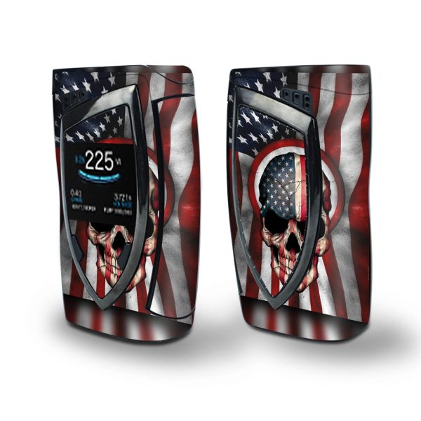 Skin Decal Vinyl Wrap for Smok Devilkin Kit 225w (includes TFV12 Prince Tank Skins) Vape Skins Stickers Cover   America Skull Military USA Murica on Sale