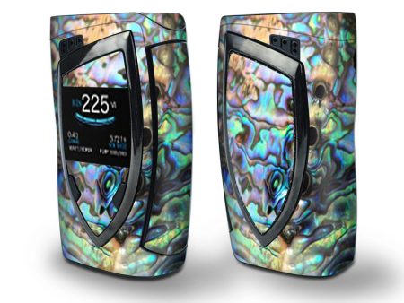 Skin Decal Vinyl Wrap for Smok Devilkin Kit 225w (includes TFV12 Prince Tank Skins) Vape Skins Stickers Cover   Abalone Swirl Shell Design Blue Supply