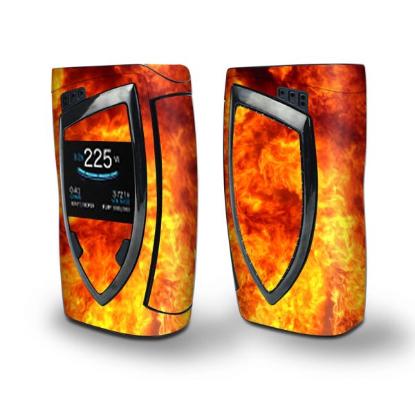 Skin Decal Vinyl Wrap for Smok Devilkin Kit 225w Vape (includes TFV12 Prince Tank Skins) skins cover  True Fire Flames For Cheap