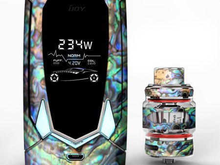 Abalone Swirl Shell Design Blue iJoy Avenger 270 Skin For Sale