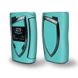 Skin Decal Vinyl Wrap for Smok Devilkin Kit 225w Vape (includes TFV12 Prince Tank Skins) skins cover  Turquoise color Discount