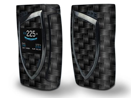 Skin Decal Vinyl Wrap for Smok Devilkin Kit 225w (includes TFV12 Prince Tank Skins) Vape Skins Stickers Cover   Black Grey Carbon Fiber Weave Online now