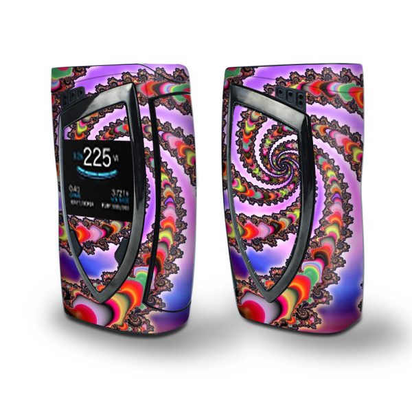 Skin Decal Vinyl Wrap for Smok Devilkin Kit 225w Vape (includes TFV12 Prince Tank Skins) skins cover  trippy swirl Discount