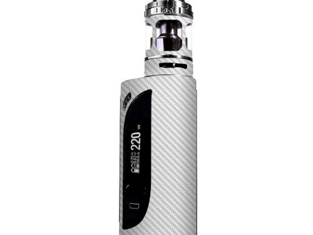 White Carbon Fiber Graphite eLeaf IKONN 220 Skin Sale