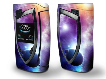 Skin Decal Vinyl Wrap for Smok Devilkin Kit 225w Vape (includes TFV12 Prince Tank Skins) skins cover  Sun rays Galaxy Planets Online