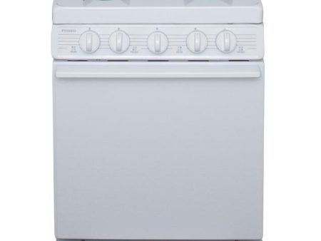 20 in. Freestanding Battery-Generated Spark Ignition Gas Range in White Fashion