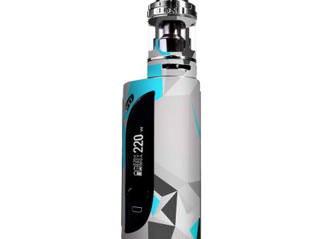 Baby Blue Grey Glass Design eLeaf IKONN 220 Skin Sale