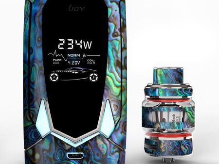 Abalone Shell Green Swirl Blue Gold iJoy Avenger 270 Skin Online