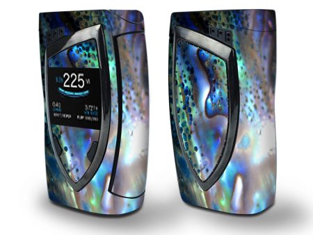 Skin Decal Vinyl Wrap for Smok Devilkin Kit 225w (includes TFV12 Prince Tank Skins) Vape Skins Stickers Cover   Abalone Pearl Sea Shell Green Blue on Sale