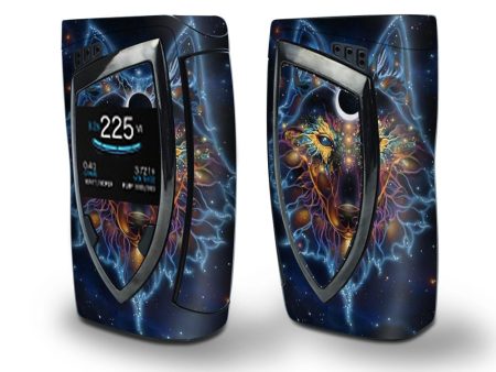 Skin Decal Vinyl Wrap for Smok Devilkin Kit 225w Vape (includes TFV12 Prince Tank Skins) skins cover  Wolf Dreamcatcher Color on Sale