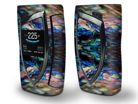 Skin Decal Vinyl Wrap for Smok Devilkin Kit 225w (includes TFV12 Prince Tank Skins) Vape Skins Stickers Cover   Abalone Blue Black Shell Design Supply