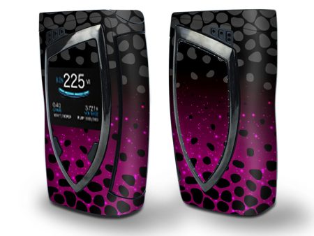 Skin Decal Vinyl Wrap for Smok Devilkin Kit 225w Vape (includes TFV12 Prince Tank Skins) skins cover  Spotted Pink Black Wallpaper Sale